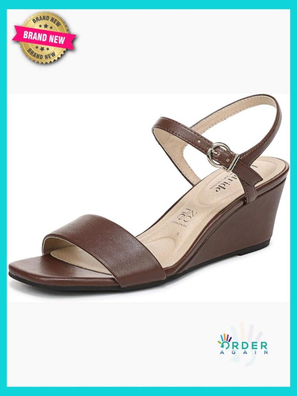Wedge Sandals Strappy Dress Shoes Platform Comfortable Slingback Buckle 2.375"